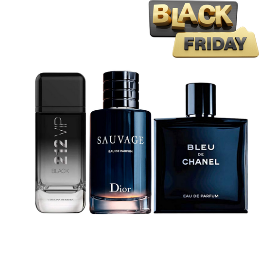 Trío Épico Black Friday: 3 Perfumes por el Precio de 1